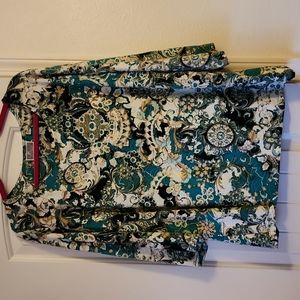 JM Floral "Embossed" Blouse